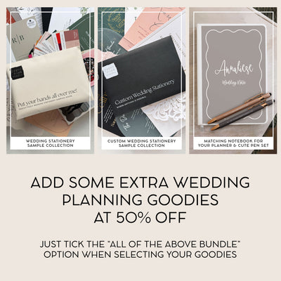 Personalised Wedding Planner & Organiser - Ultimate Guide w Checklists – Classic Monogram
