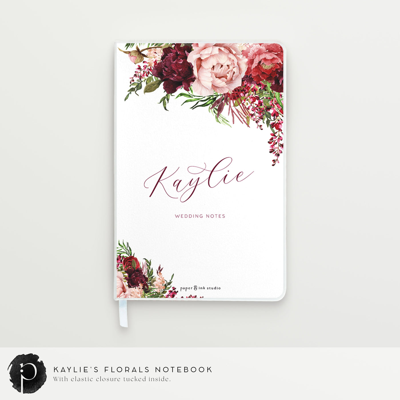 Kaylie's Florals - Personalised Notebook, Journal