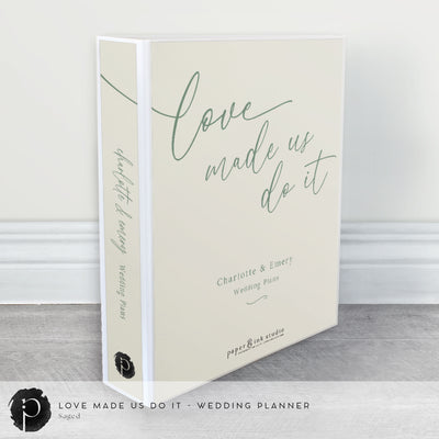 Personalised Wedding Planner & Organiser - Ultimate Guide w Checklists – Love Made Us Do It