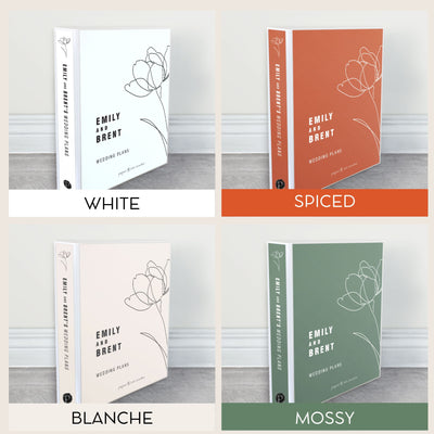 Personalised Wedding Planner & Organiser - Ultimate Guide w Checklists - Peonia