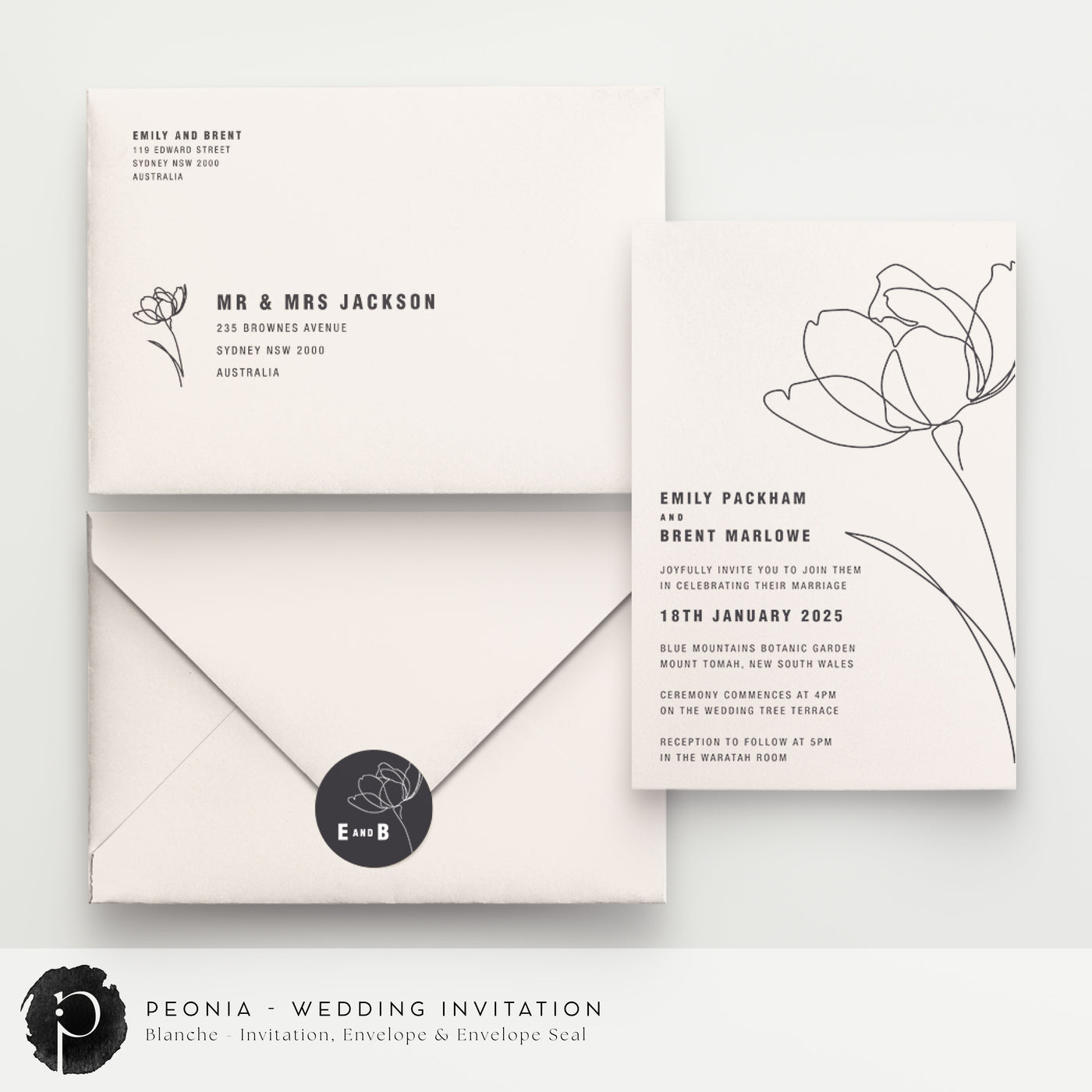 Peonia - Wedding Invitations