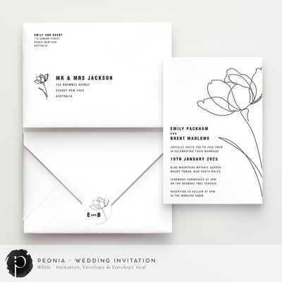 Peonia - Wedding Invitations