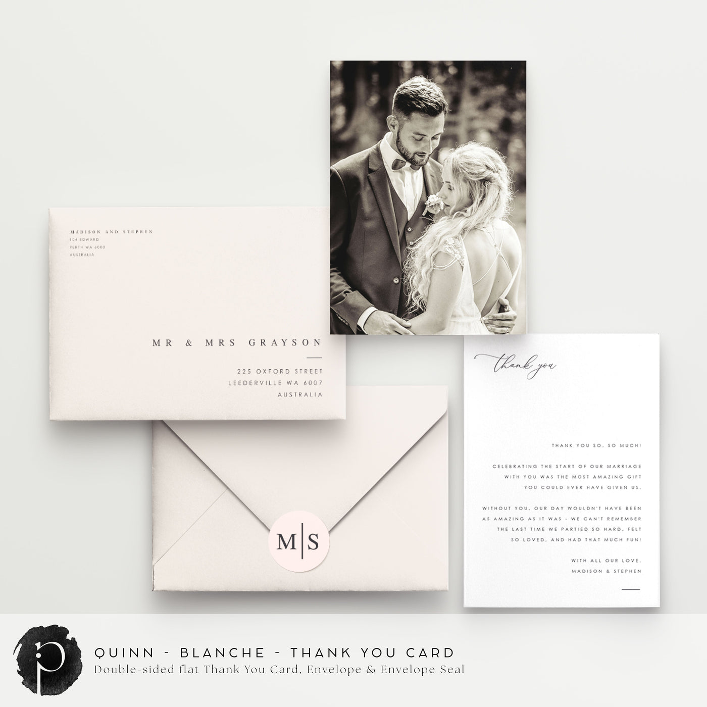 Quinn - Wedding Thank You Cards