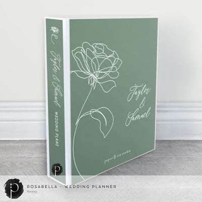 Personalised Wedding Planner & Organiser - Ultimate Guide w Checklists - Rosabella
