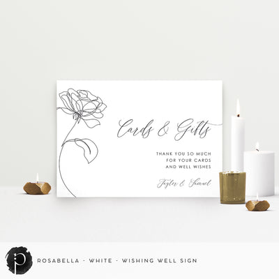 Rosabella - Cards/Gifts/Presents/Wishing Well Table Sign