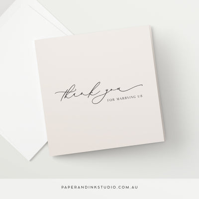 Celebrant Thank You Card - Silk