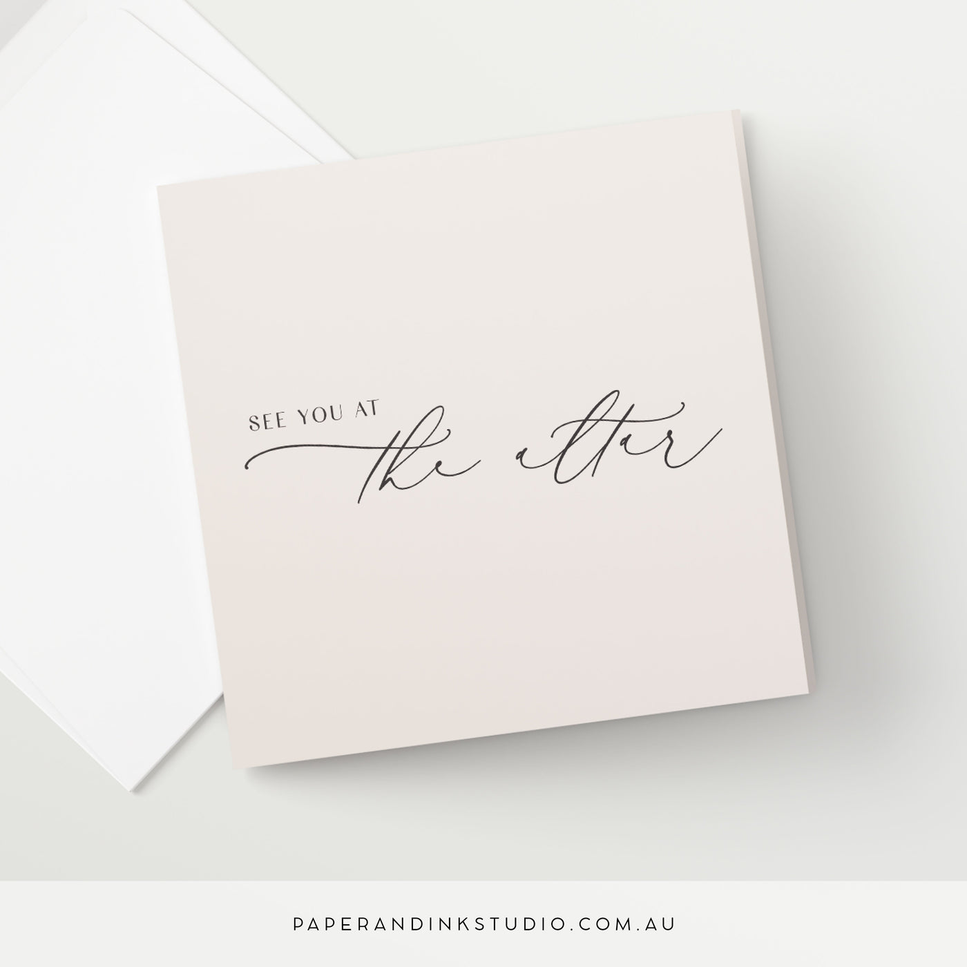 See You At The Altar Card - Silk