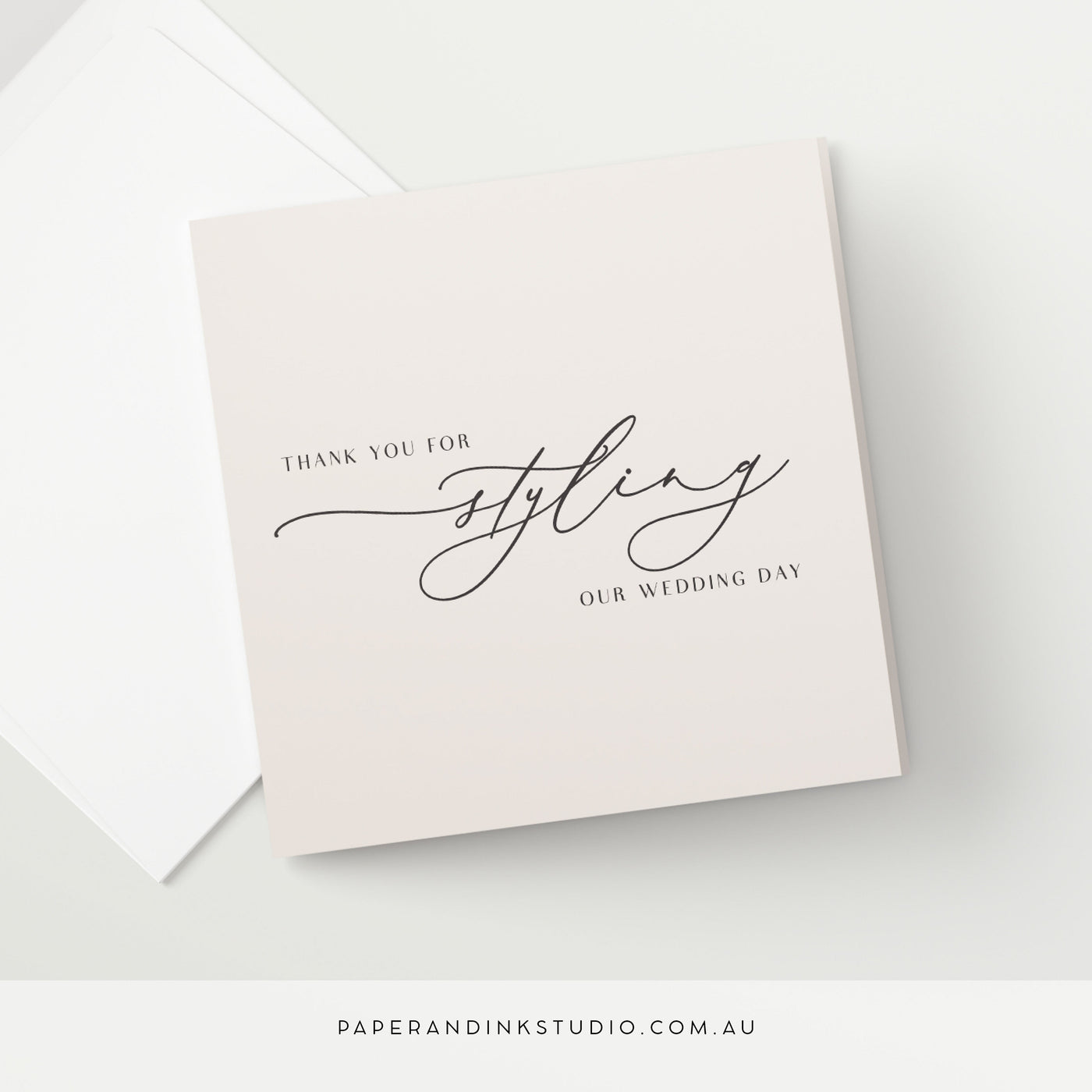 Wedding Stylist Thank You Card - Silk