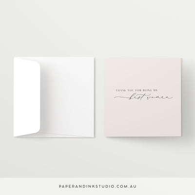 Thank You For Being My Best Woman Card - Silk