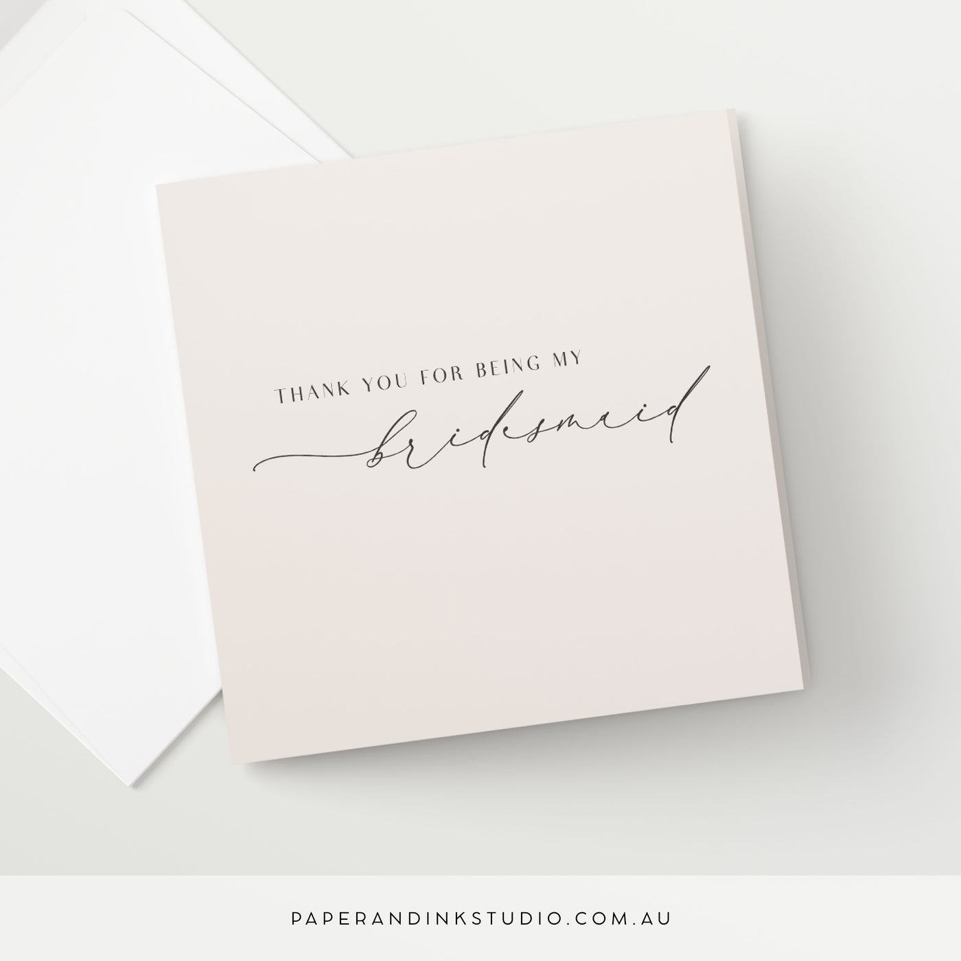 Thank You For Being My Bridesmaid Card - Silk