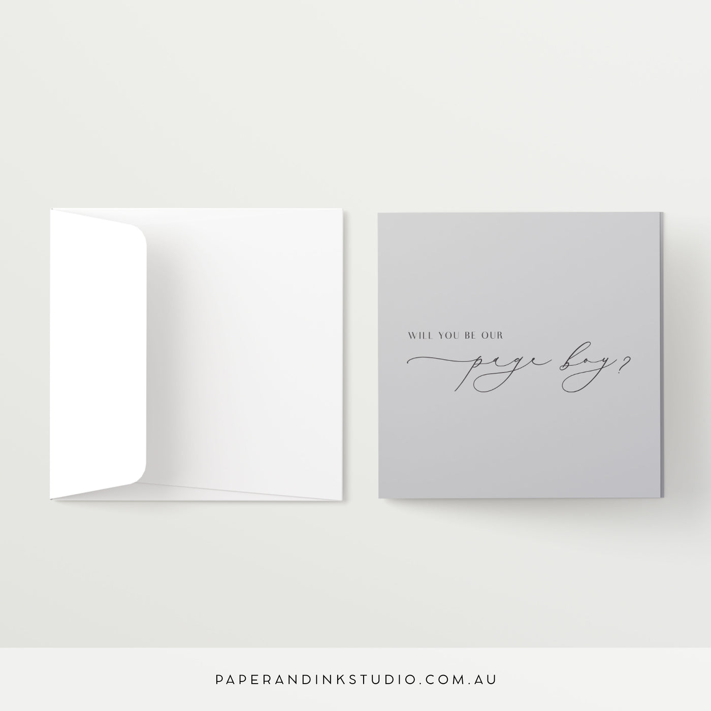 Will You Be Our Page Boy Card - Silk