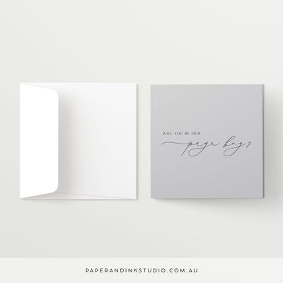 Will You Be Our Page Boy Card - Silk