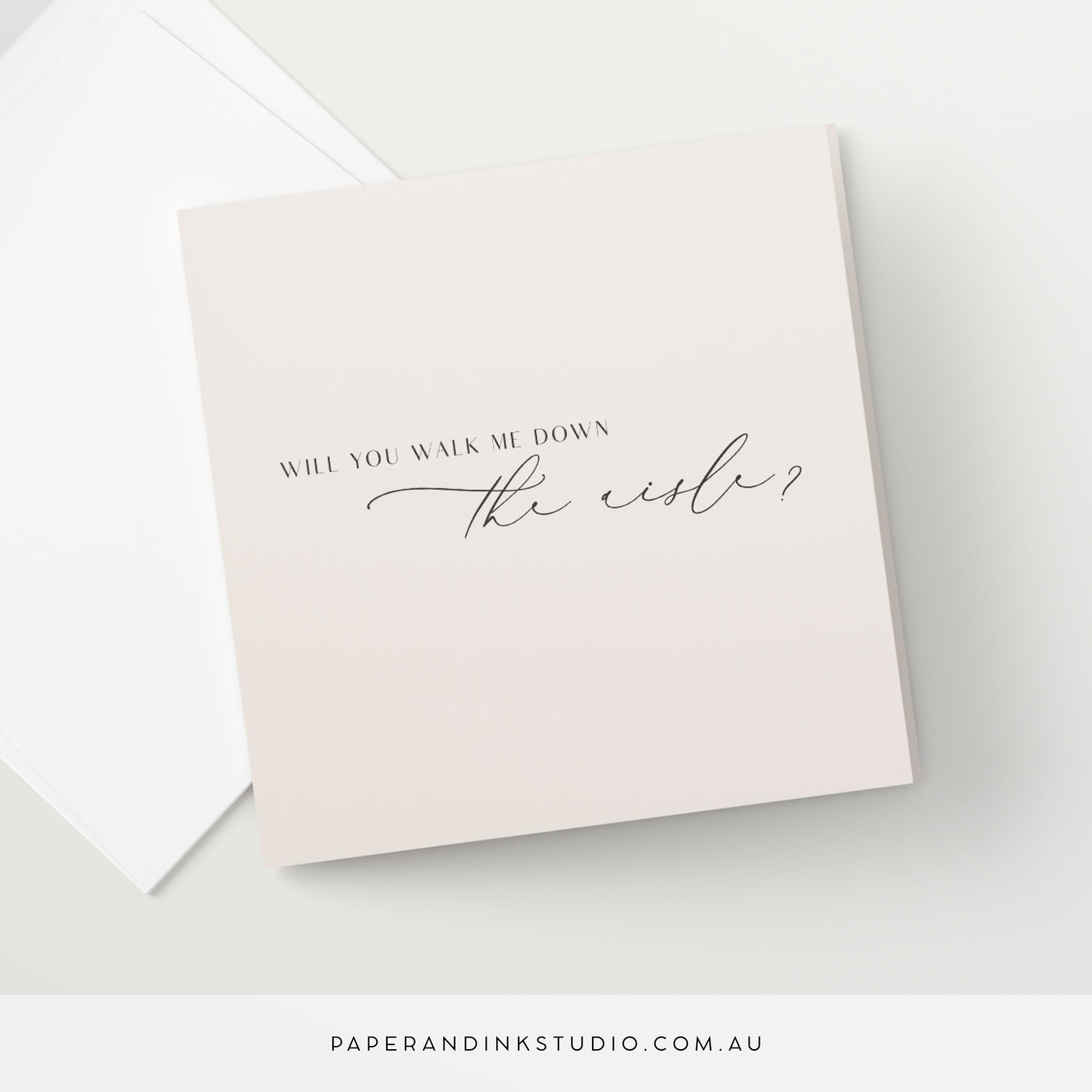 Will You Walk Me Down The Aisle Card - Silk