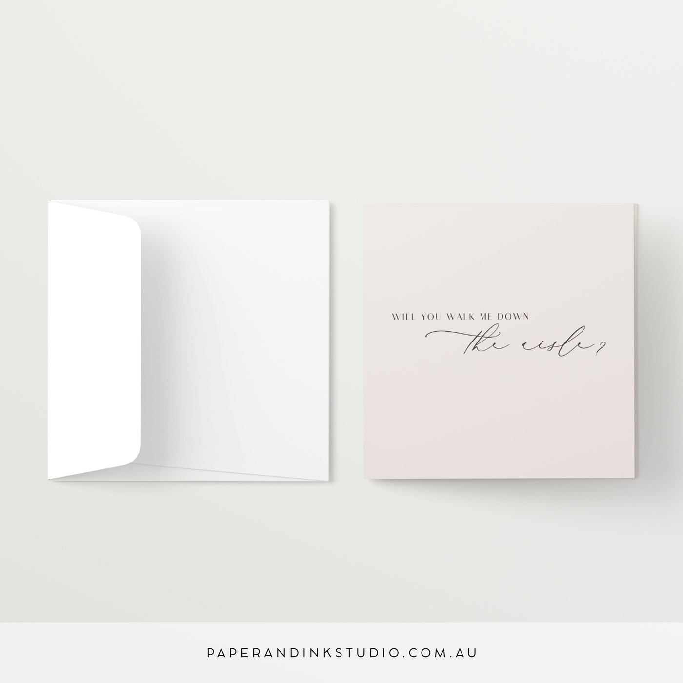 Will You Walk Me Down The Aisle Card - Silk