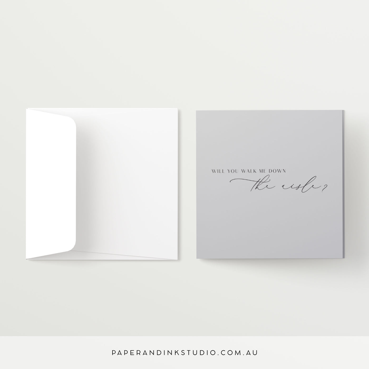 Will You Walk Me Down The Aisle Card - Silk