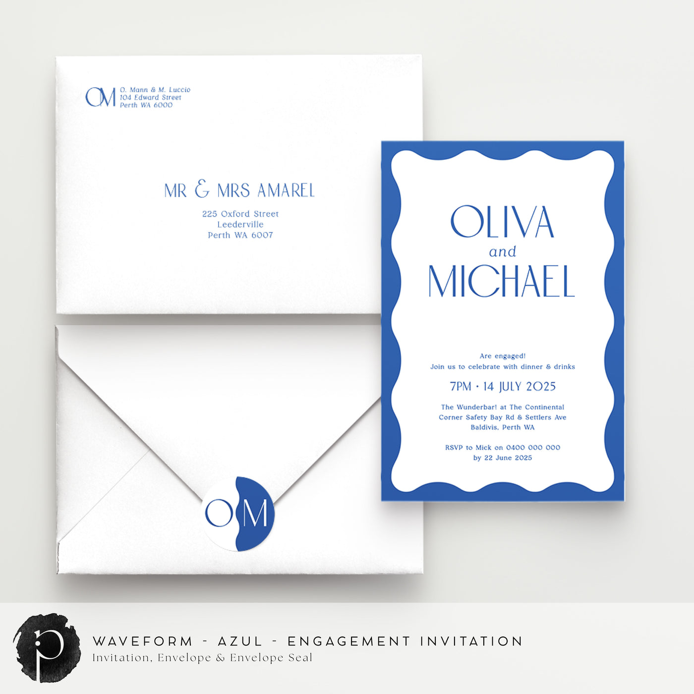 Waveform - Engagement Invitations