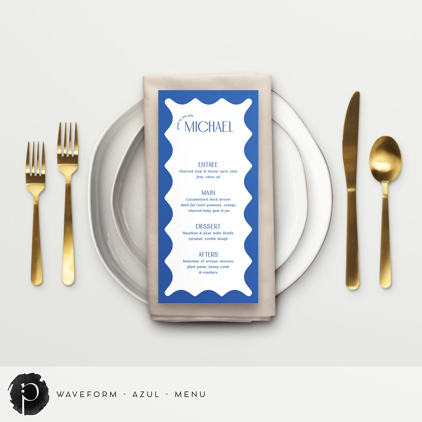 Waveform - Menu Cards