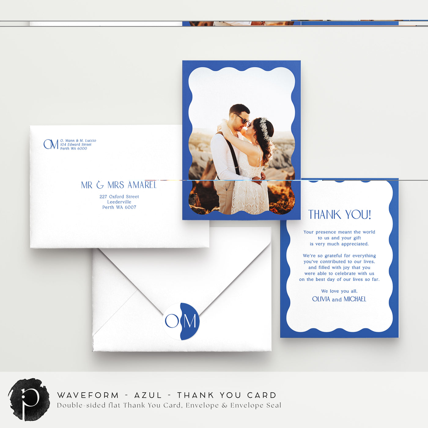 Waveform - Wedding Thank You Cards