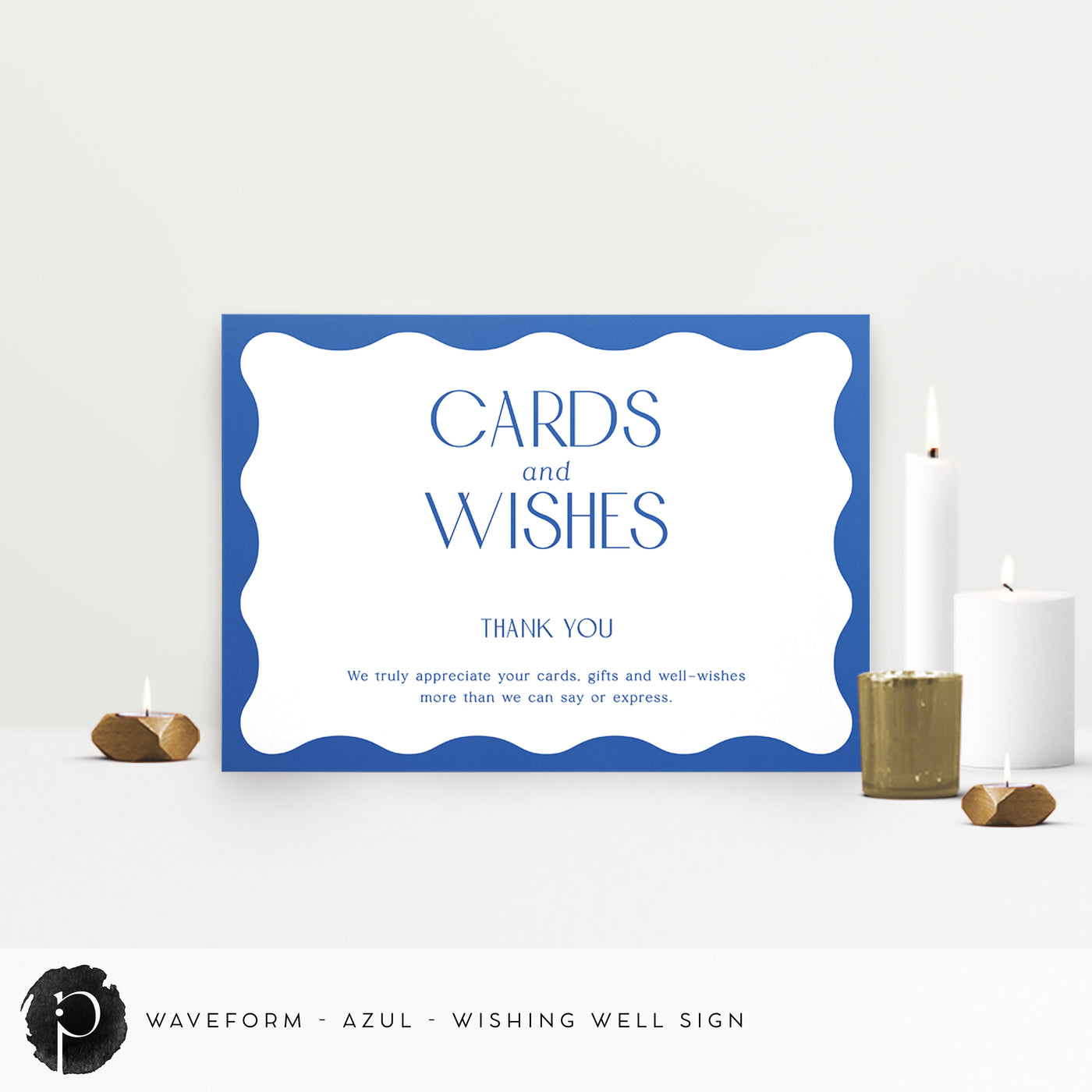 Waveform - Cards/Gifts/Presents/Wishing Well Table Sign