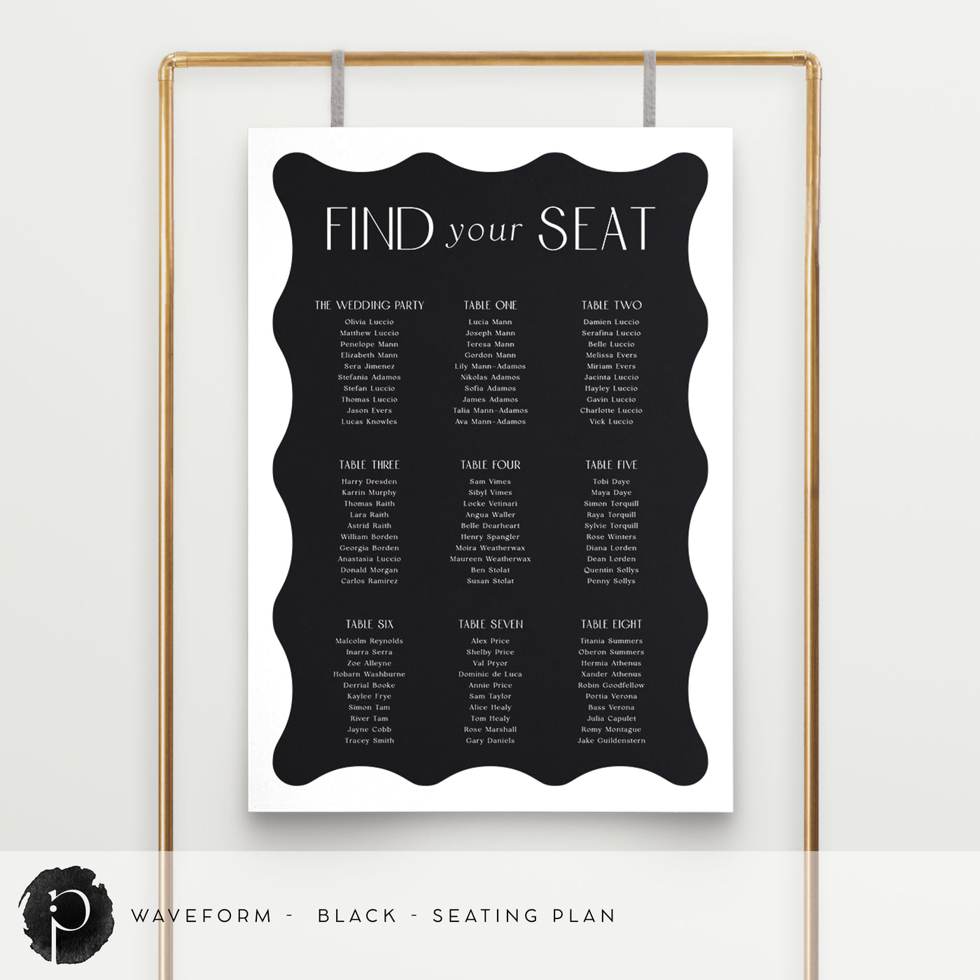 Waveform - Seating Plan Chart