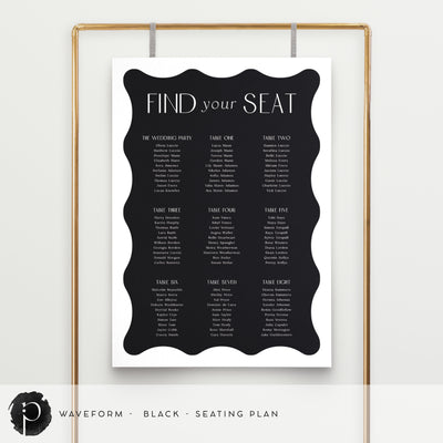 Waveform - Seating Plan Chart