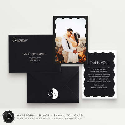 Waveform - Wedding Thank You Cards