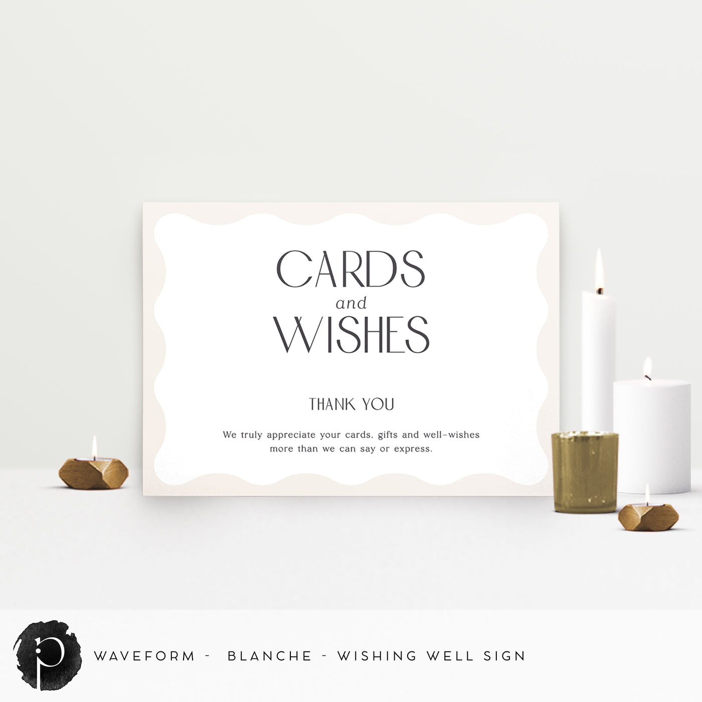 Waveform - Cards/Gifts/Presents/Wishing Well Table Sign