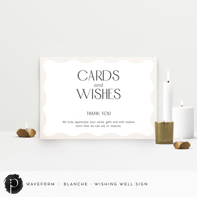 Waveform - Cards/Gifts/Presents/Wishing Well Table Sign