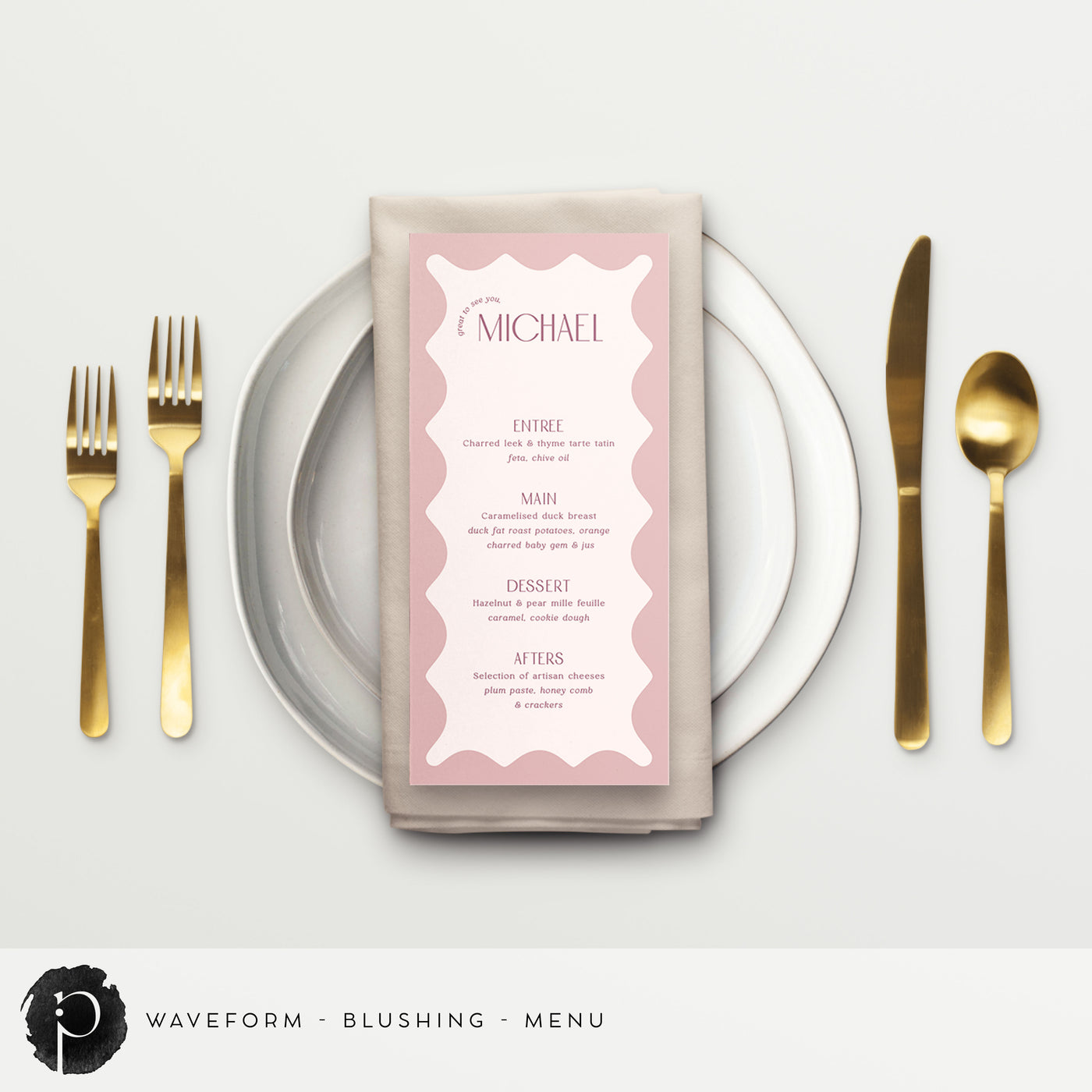 Waveform - Menu Cards