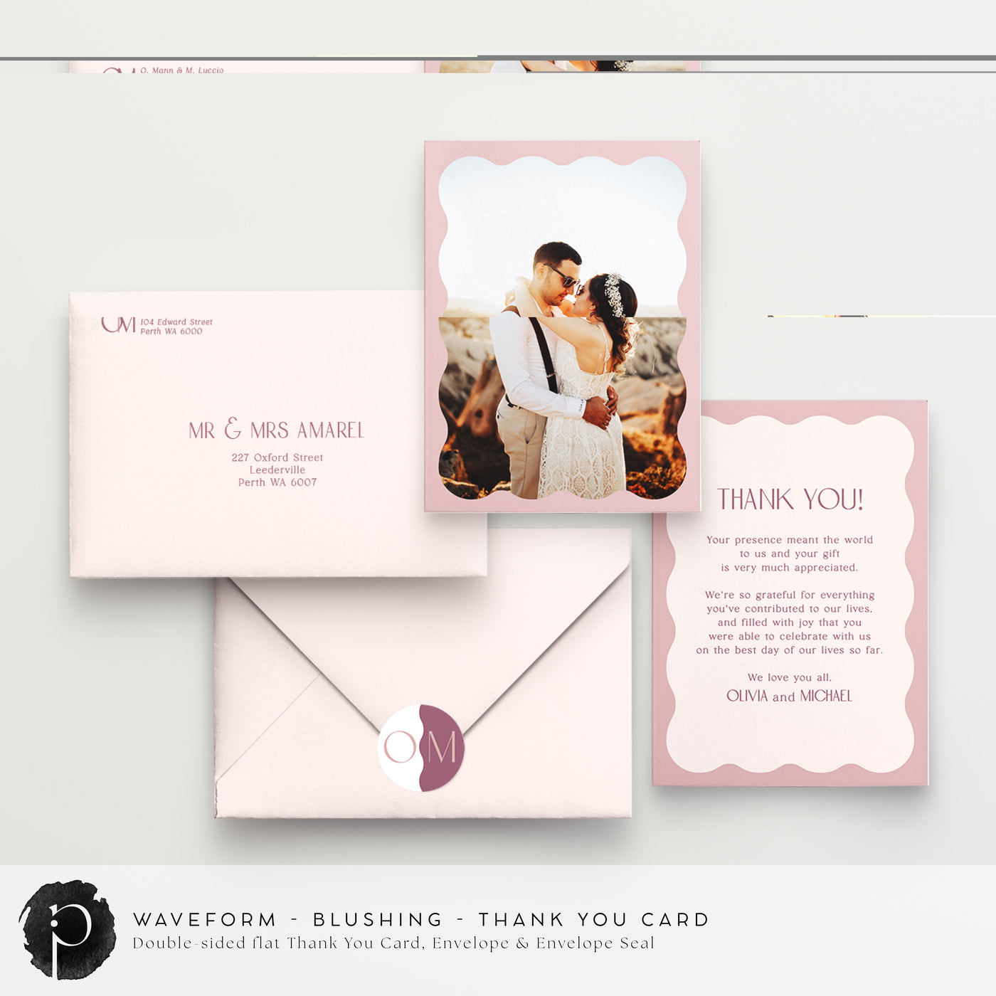 Waveform - Wedding Thank You Cards