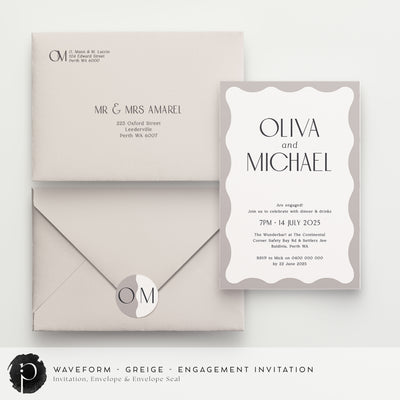 Waveform - Engagement Invitations