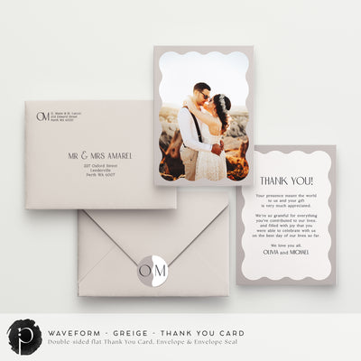 Waveform - Wedding Thank You Cards