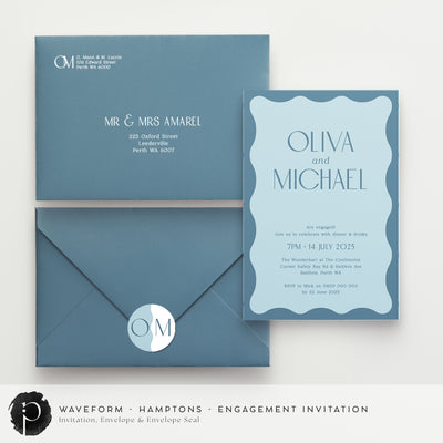 Waveform - Engagement Invitations