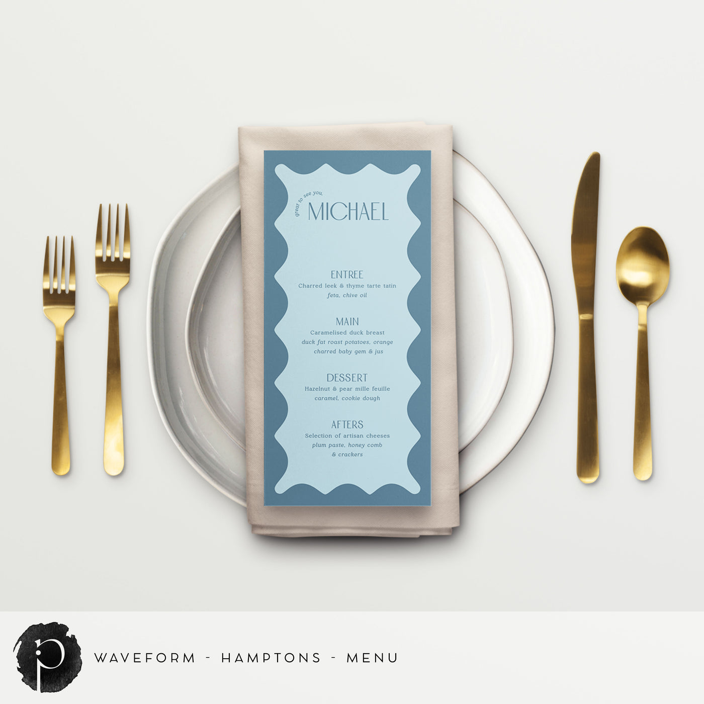 Waveform - Menu Cards