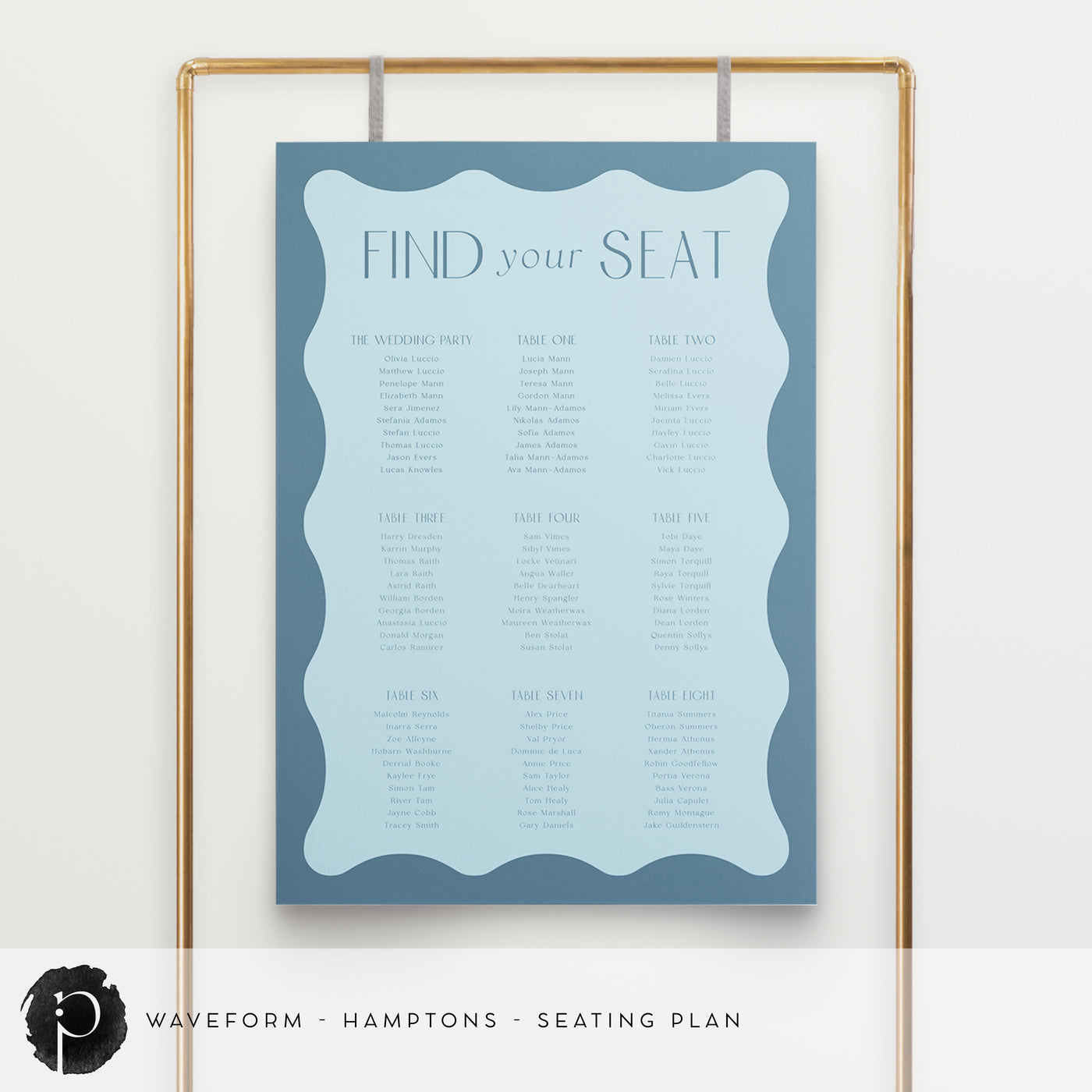 Waveform - Seating Plan Chart