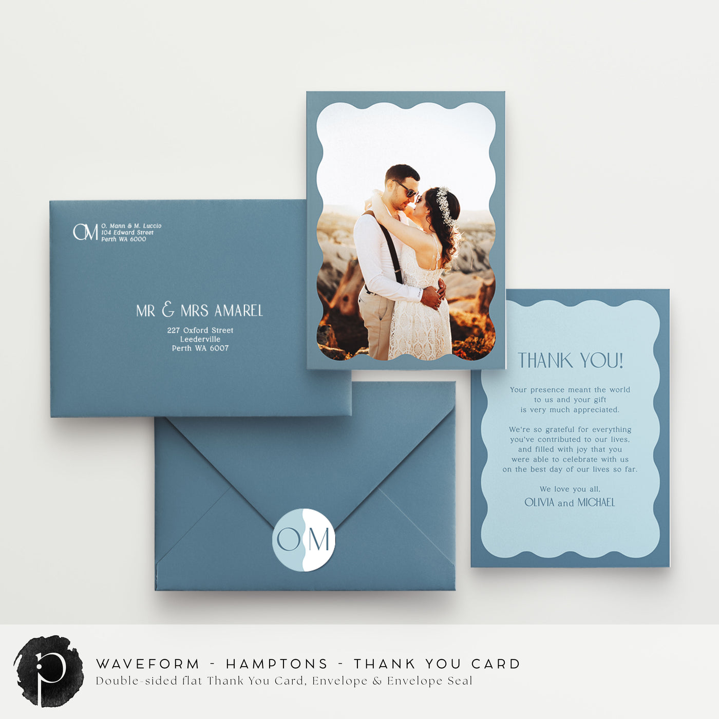 Waveform - Wedding Thank You Cards