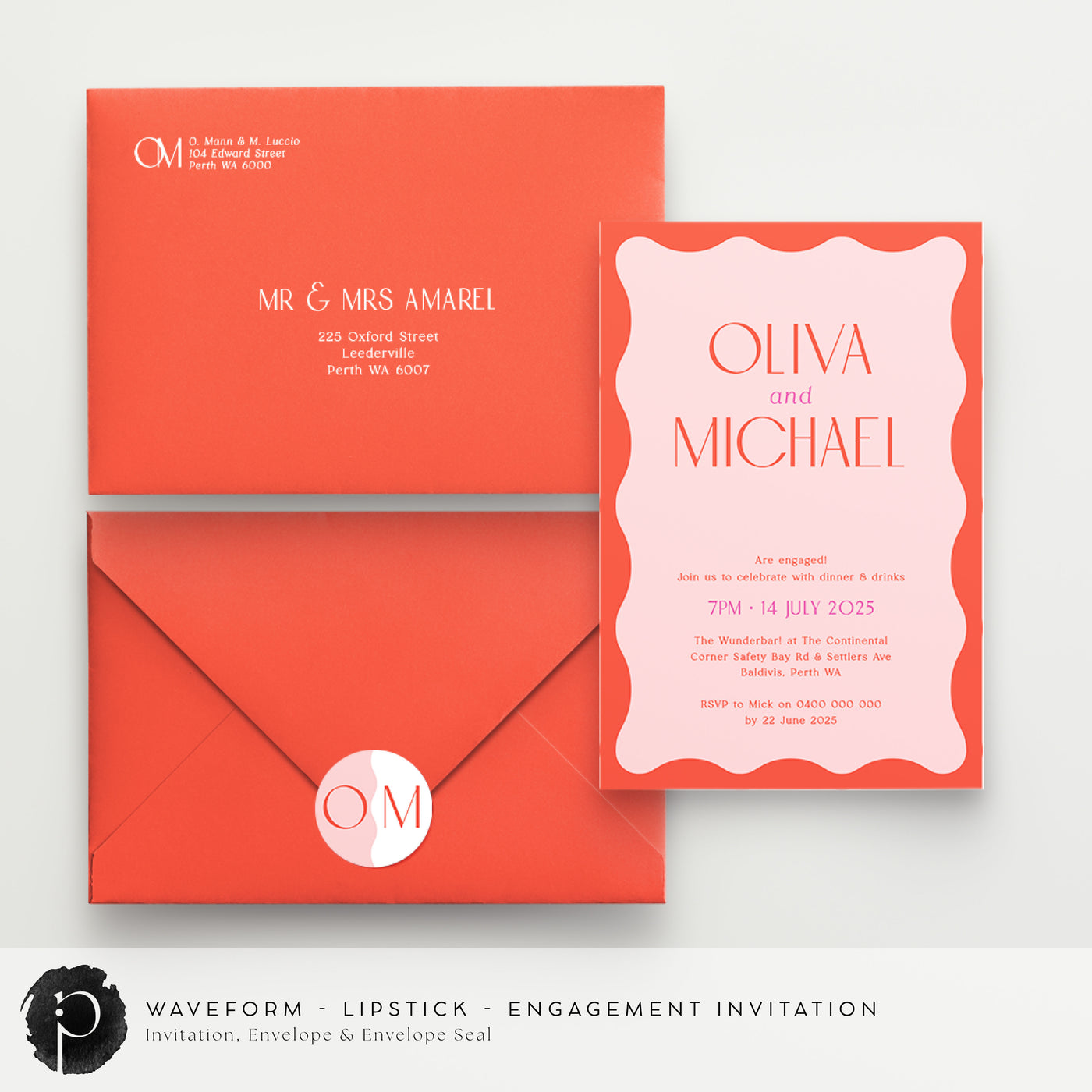 Waveform - Engagement Invitations