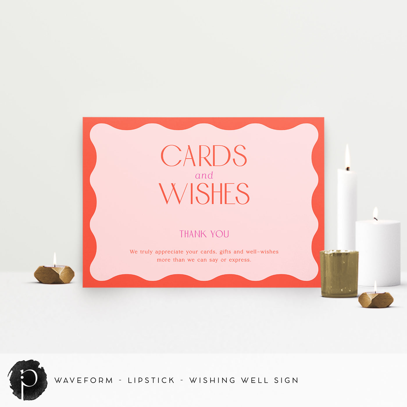 Waveform - Cards/Gifts/Presents/Wishing Well Table Sign