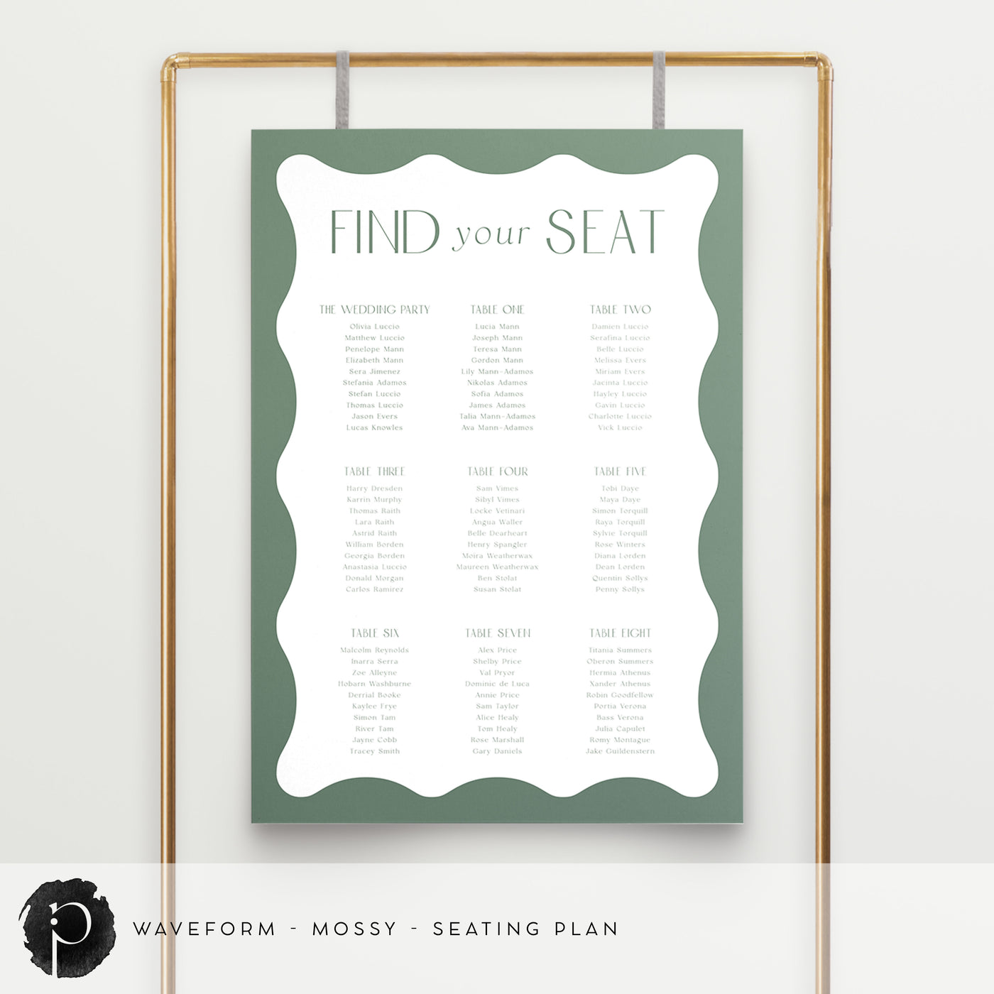 Waveform - Seating Plan Chart