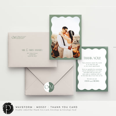 Waveform - Wedding Thank You Cards