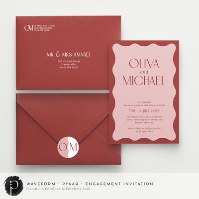 Waveform - Engagement Invitations