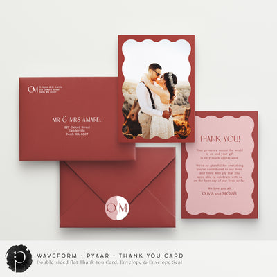 Waveform - Wedding Thank You Cards