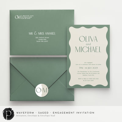 Waveform - Engagement Invitations