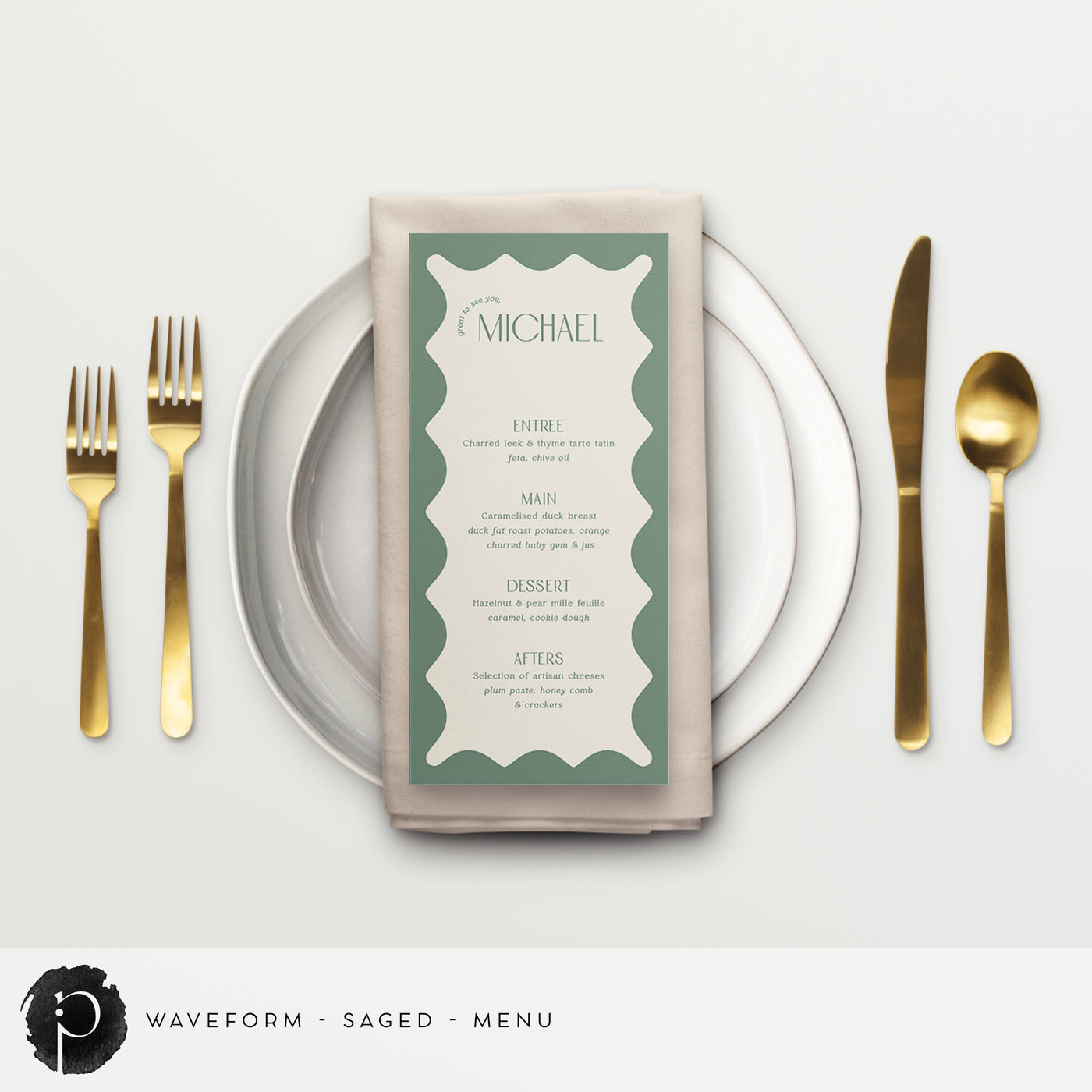 Waveform - Menu Cards