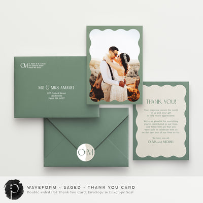 Waveform - Wedding Thank You Cards