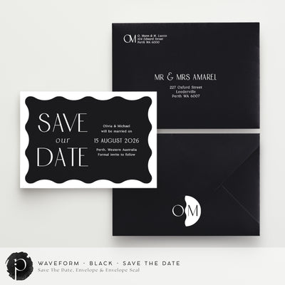 Waveform - Save The Date Cards