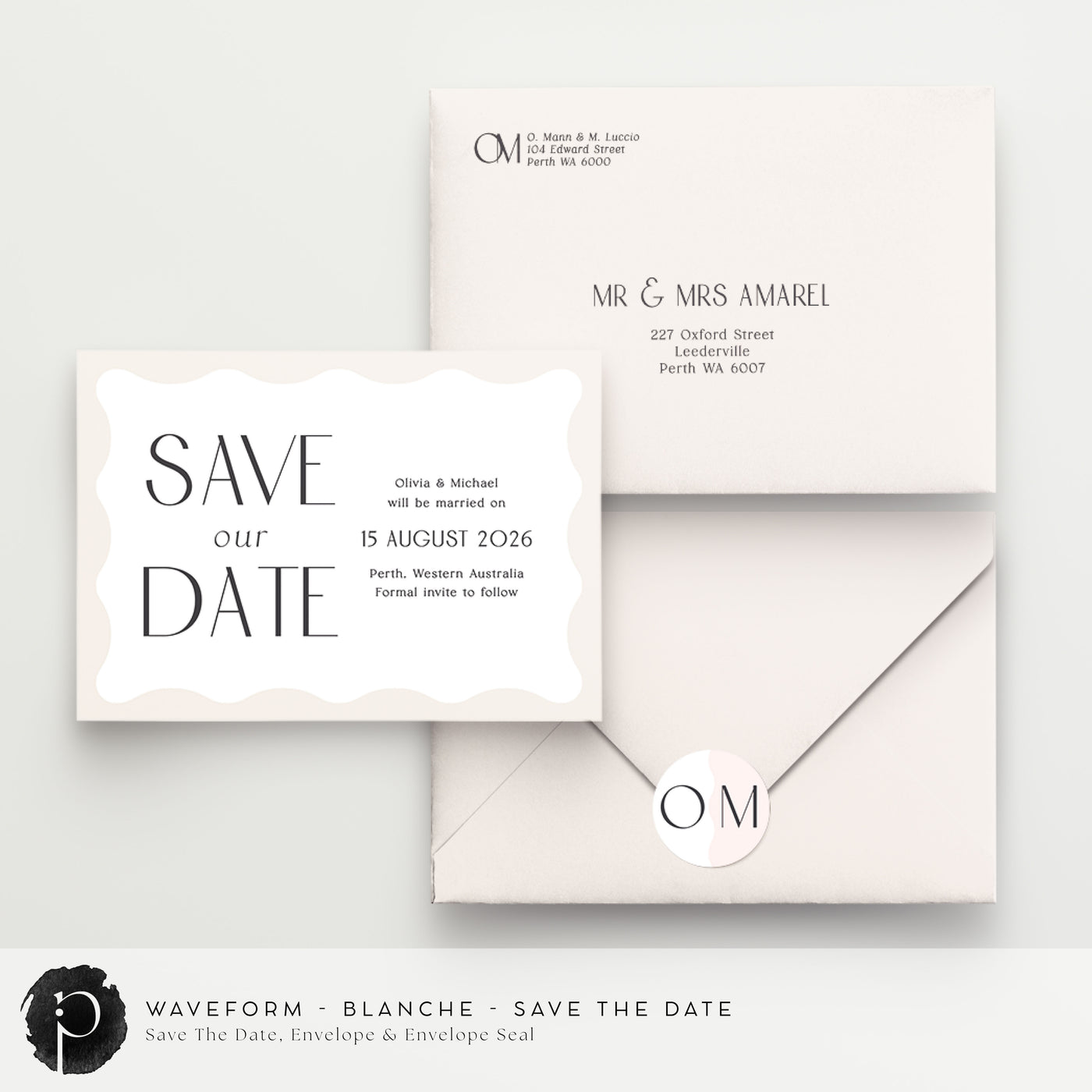 Waveform - Save The Date Cards