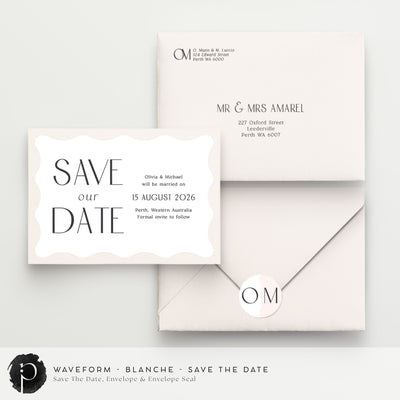 Waveform - Save The Date Cards