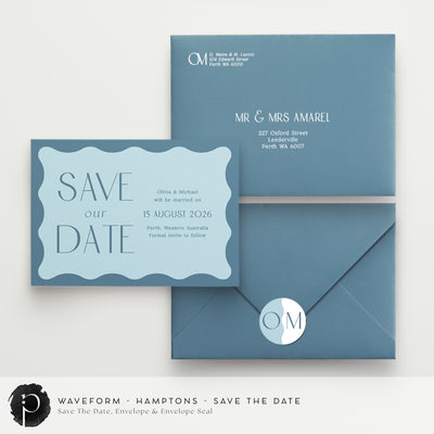 Waveform - Save The Date Cards