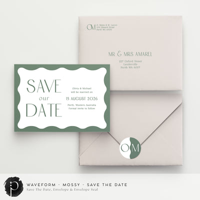 Waveform - Save The Date Cards